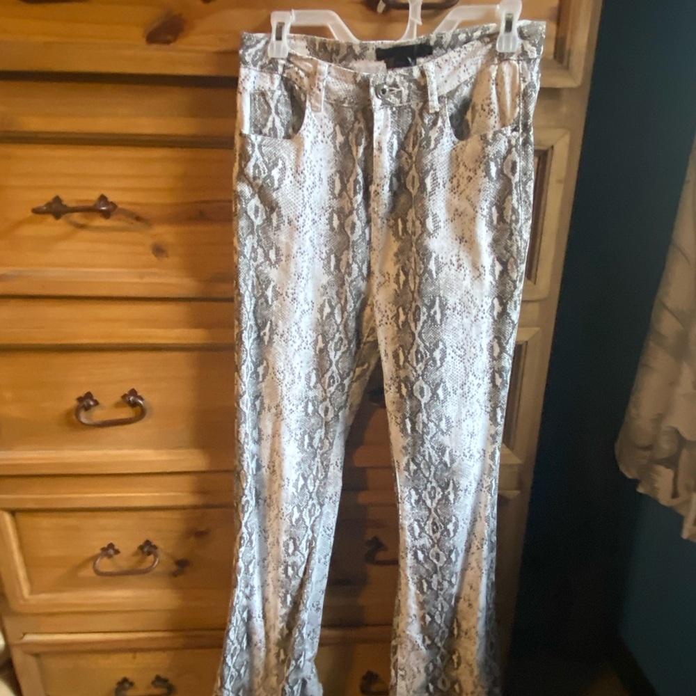 Snake skin pants. L & B size 14 Flare